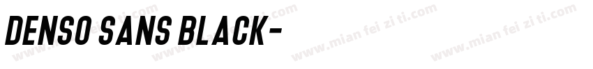 Denso Sans Black字体转换